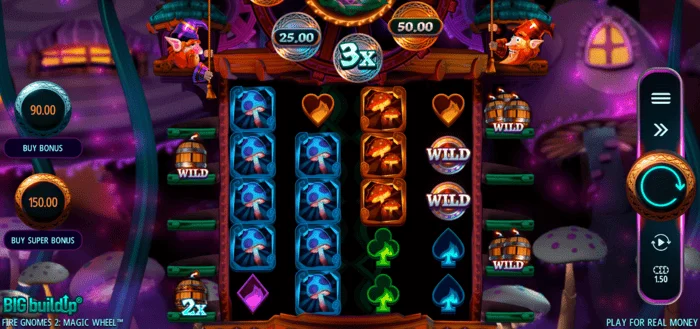 Fire Gnomes 2 Magic Wheel - skrin permainan utama