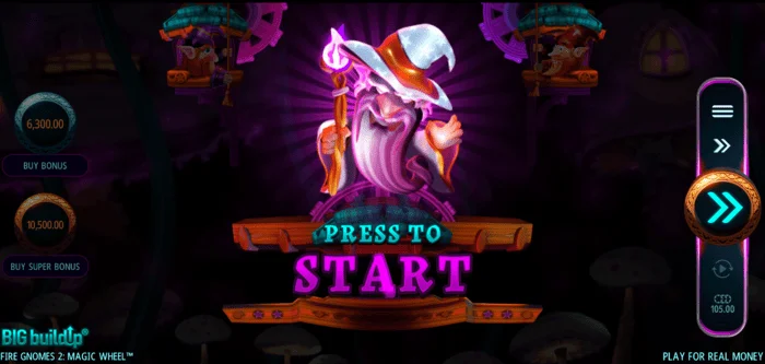 Fire Gnomes 2 Magic Wheel - permulaan permainan bonus
