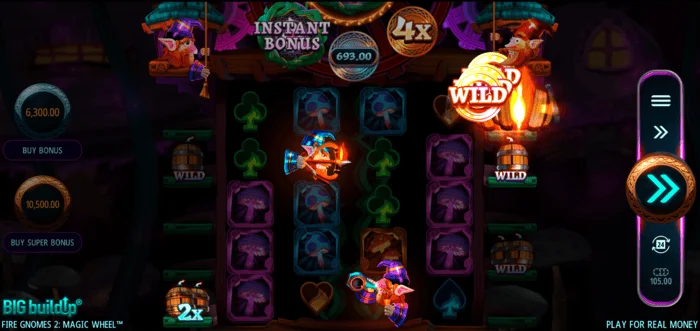 Fire Gnomes 2 Magic Wheel - jadual simbol
